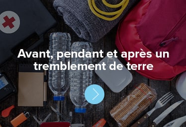 Avant, pendant et après un tremblement de terre 